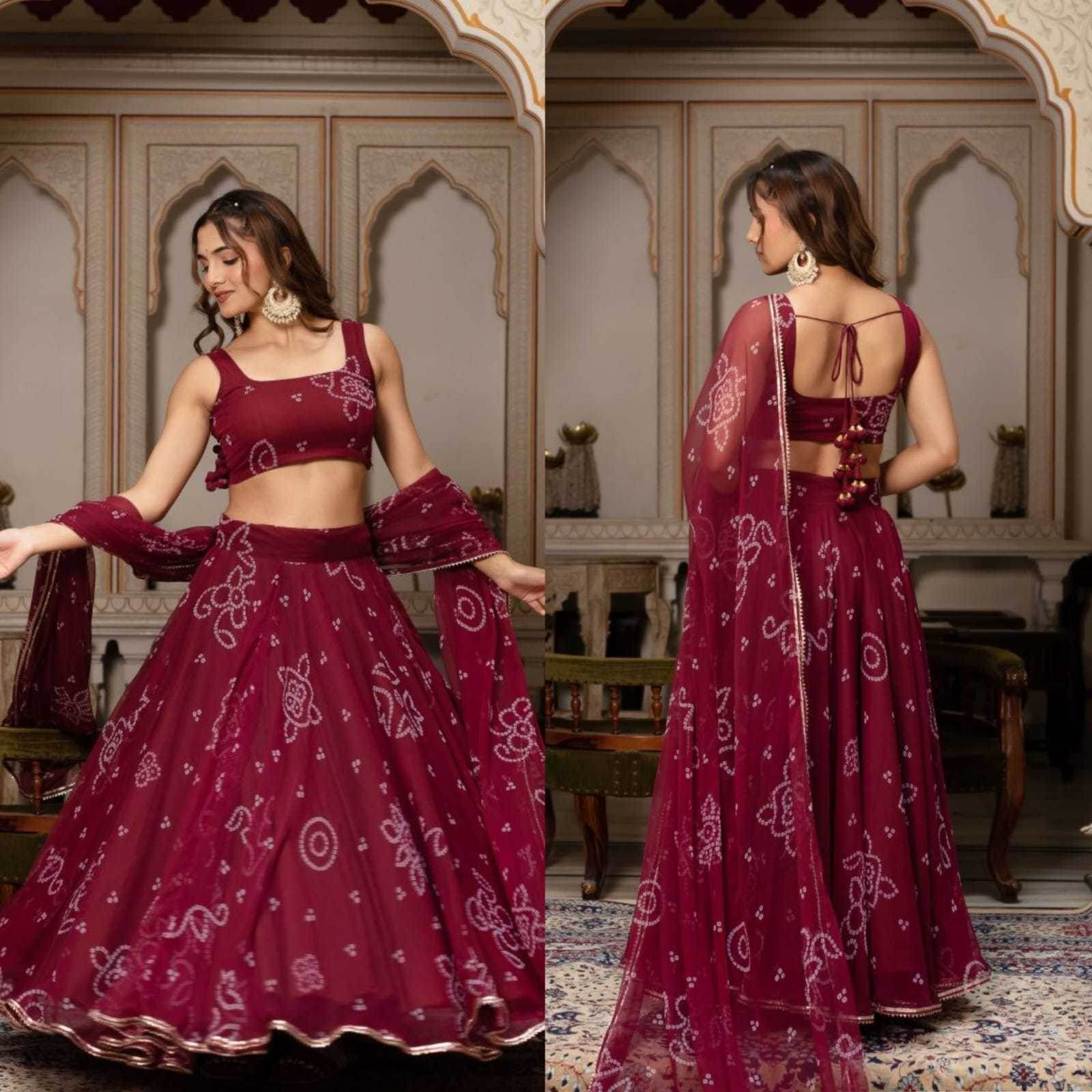 Georgette Printed Lehenga - MYLUXURY LANE ENTERPRISE